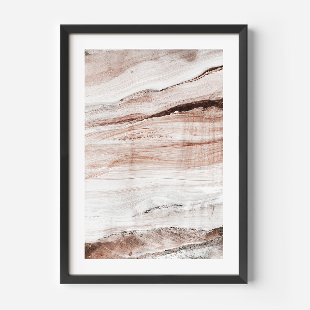 Enhance your space with Bronte Rocks Pink Sandstone Art Framed Wall Artwork.
