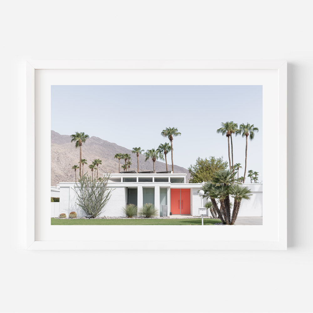 Tangerine Door Palm Springs Art Print