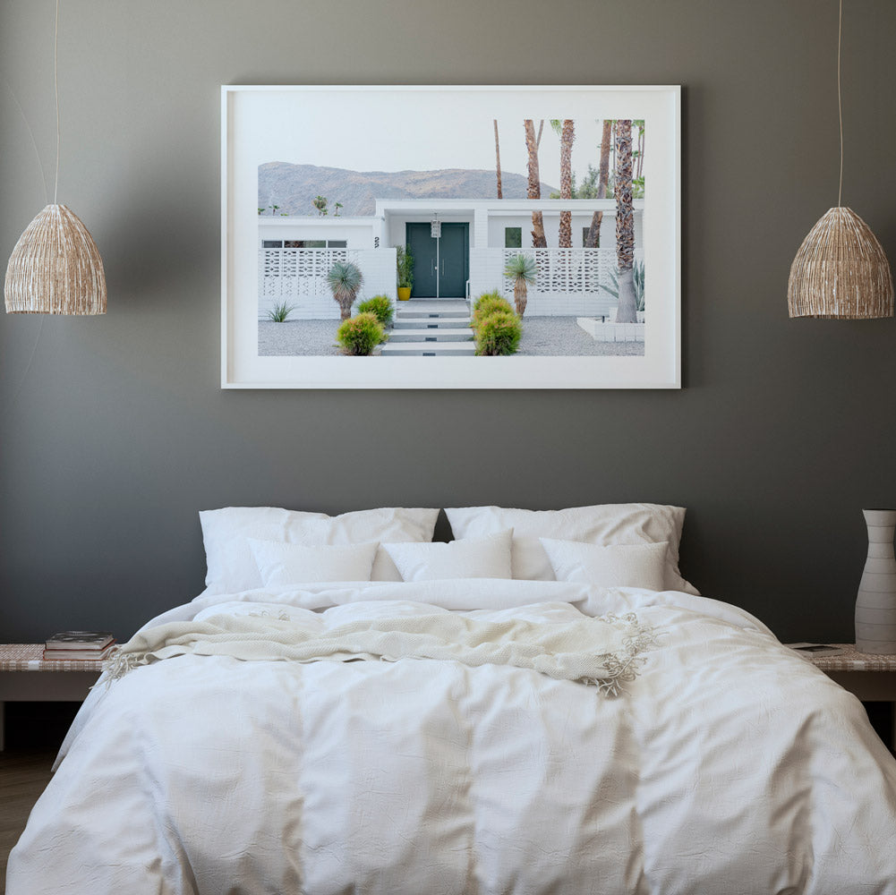 Teal Door Palm Springs Art Print