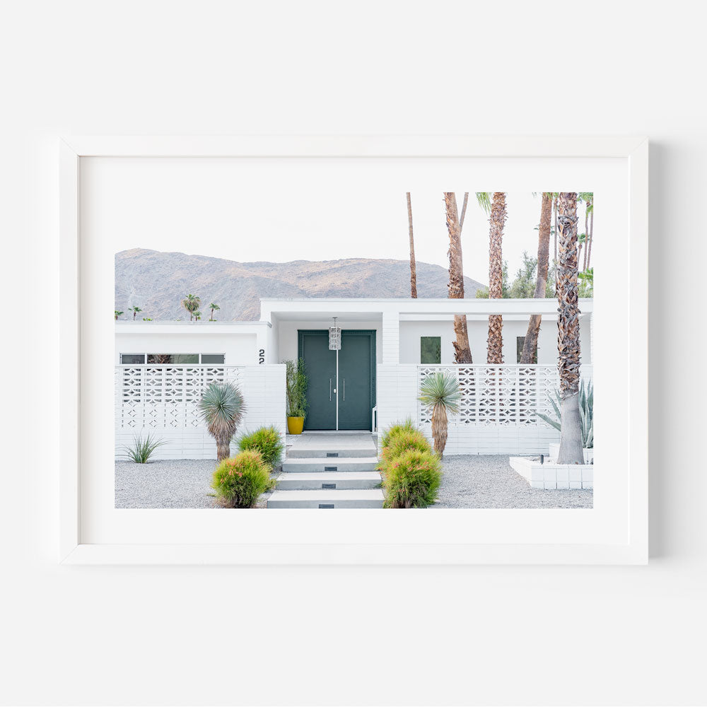 Teal Door Palm Springs Art Print