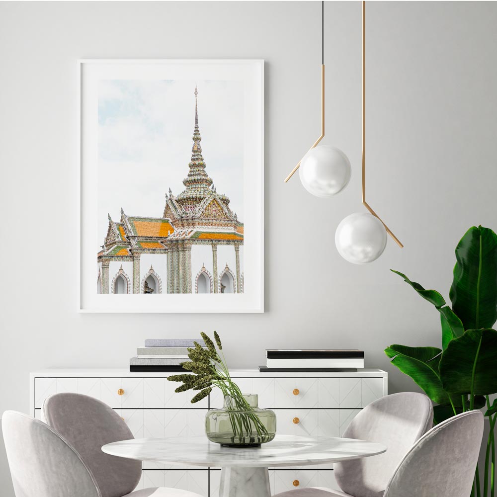 Temple Palace Thailand Art Print