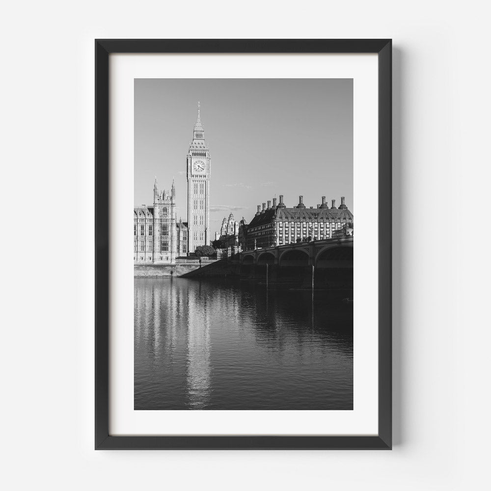 Westminsters BW Art Print