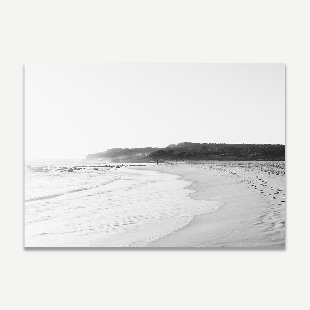 Stunning wall art print of the beach with morning mist at Maroubra Beach
