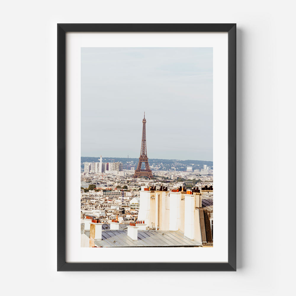 Peaceful morning light over Montmartre, perfect wall decor for adding a Parisian touch to your home.
