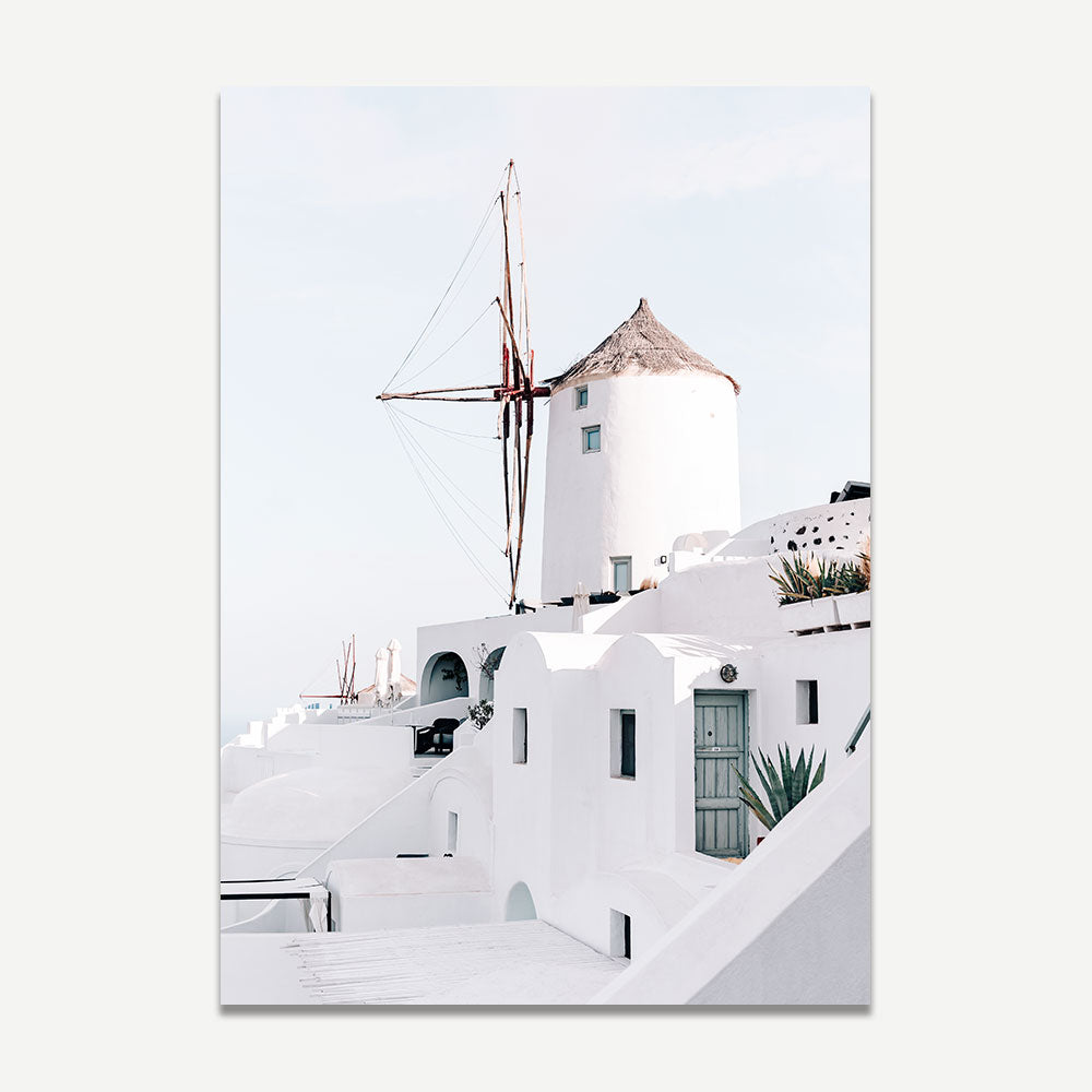 Set of 2 - Windmill of Oia & Vaulted Vistas