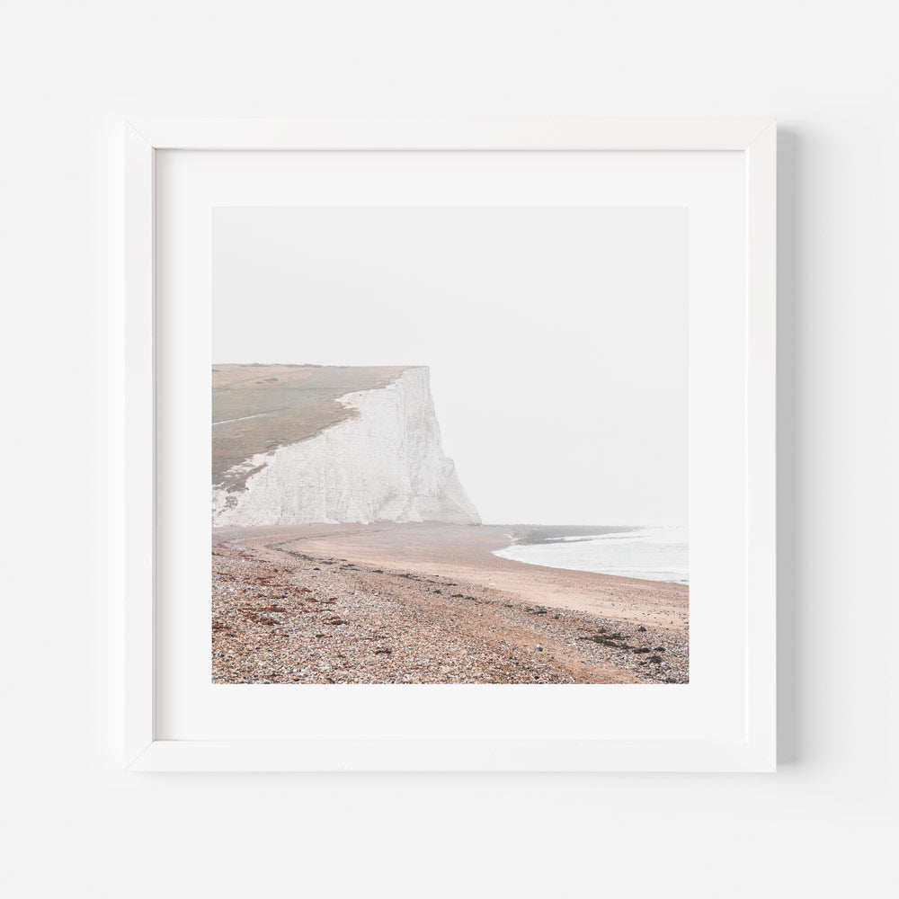 Seven Sisters Coastal Wall Art: Stunning depiction of East Sussex's iconic Seven Sisters cliffs, perfect for wall art and home decor.