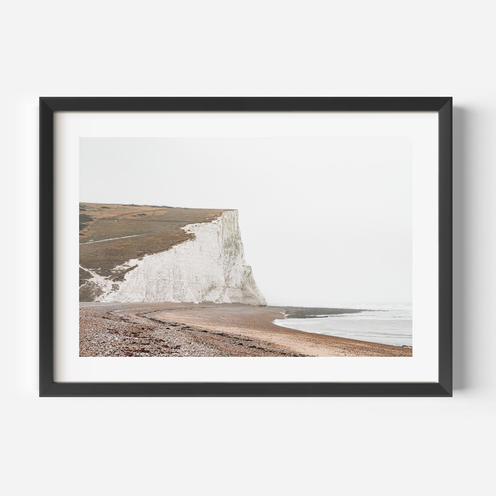 Framed image of Seven Sisters Cliffs, East Sussex, UK - fine art print for wall decor