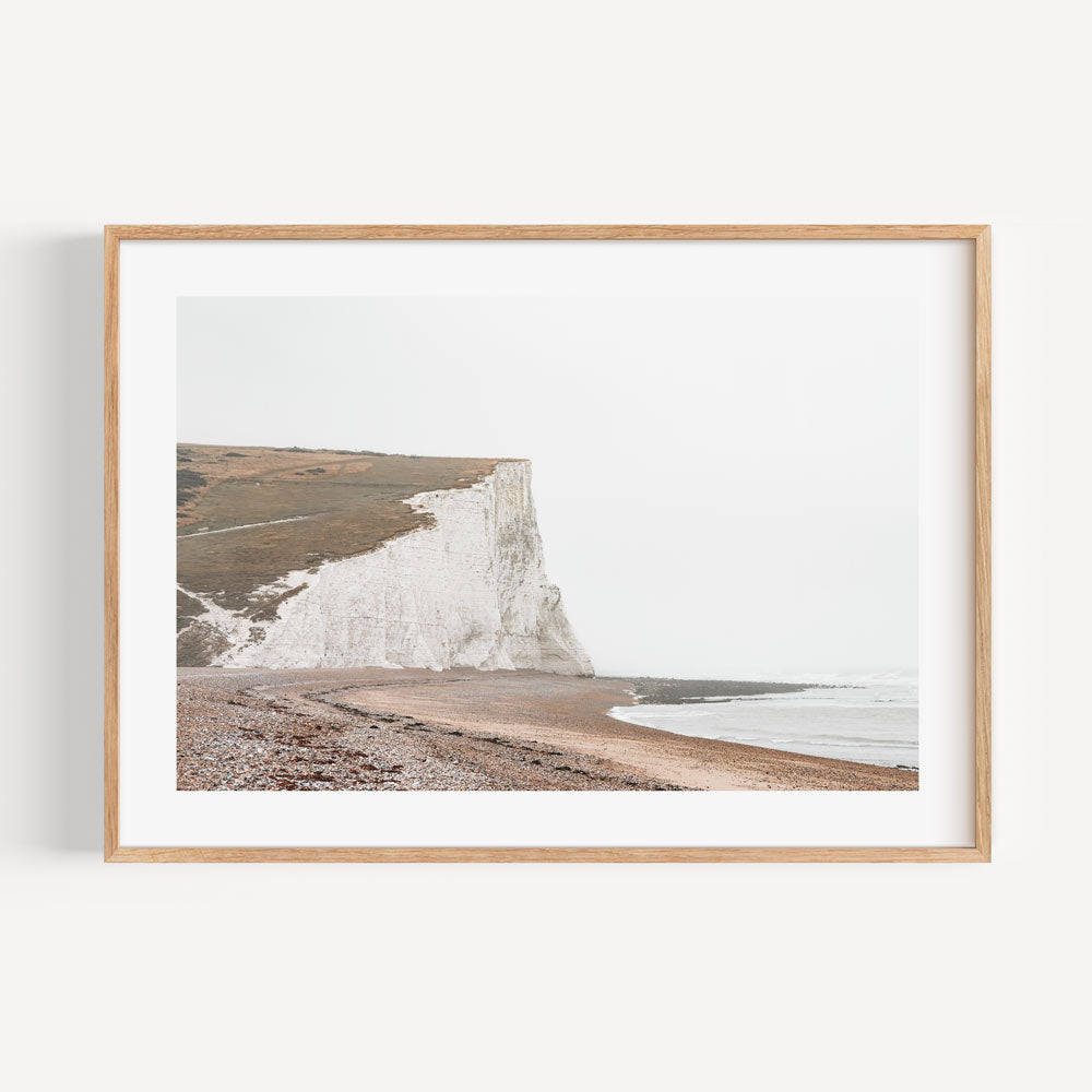 Seven Sisters Cliffs in East Sussex, UK - canvas print for home or office wall art