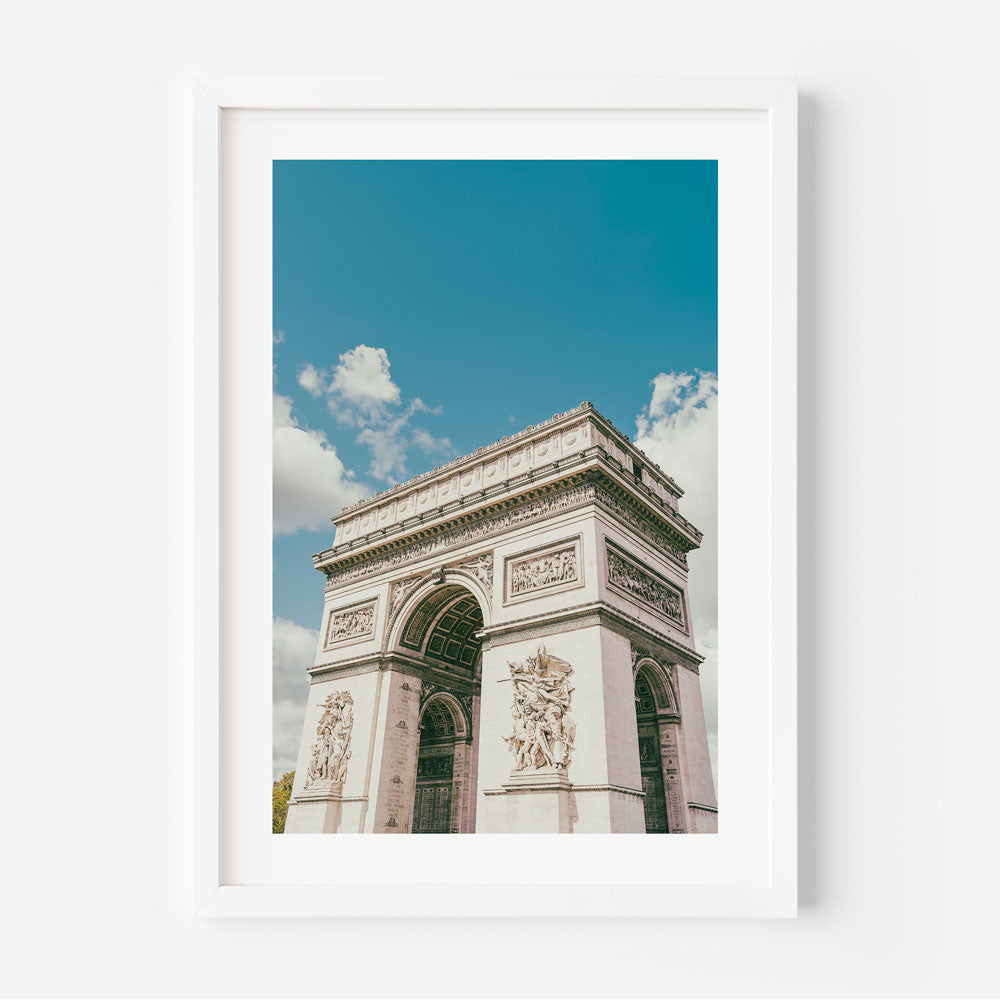A framed photograph of Arc de Triomphe, Paris, France - A captivating canvas print for home, wall decor, and wall art.