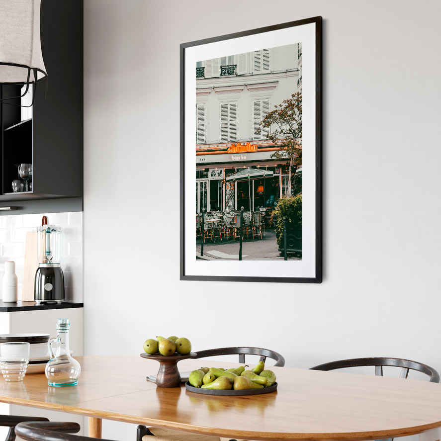 Le Bimbo Paris Cafe Art Print