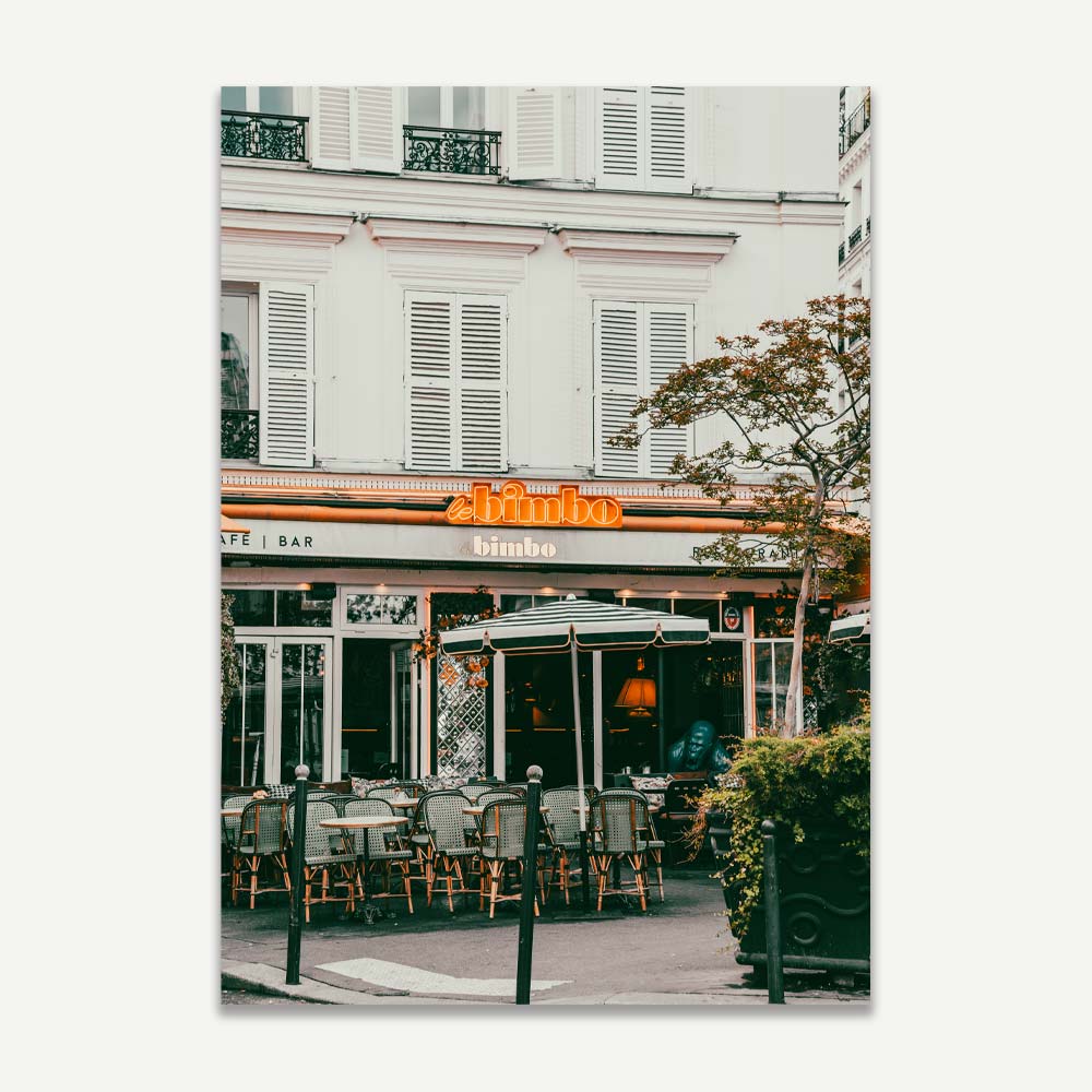 Le Bimbo Paris Cafe Art Print