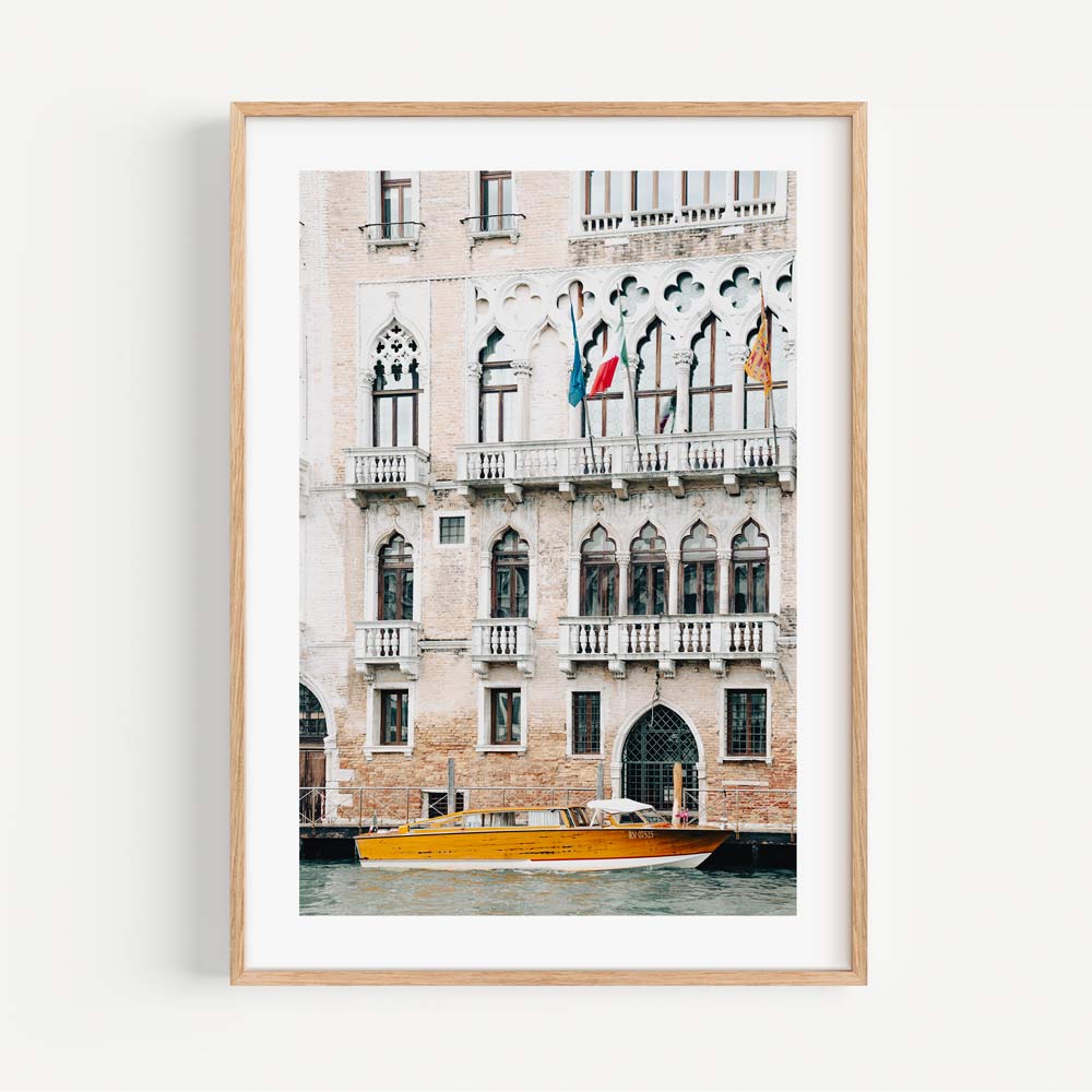 Venetian elegance showcased in this image of Aspettare - Enhance your walls with modern art and canvas prints.