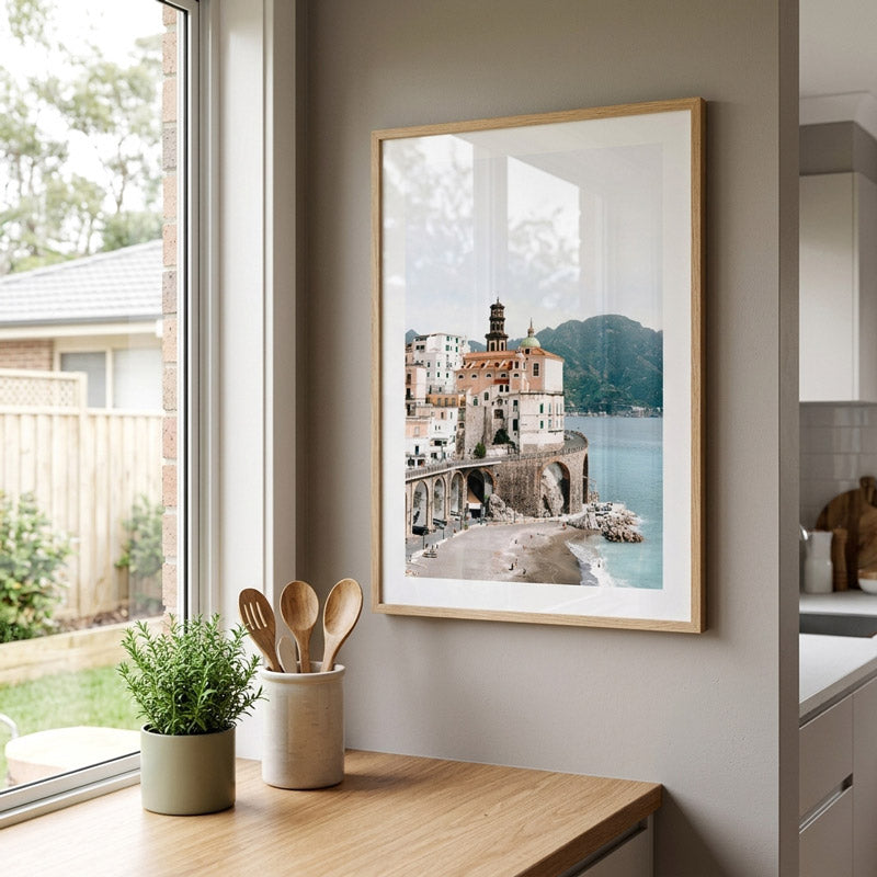Atrani Town Art Print
