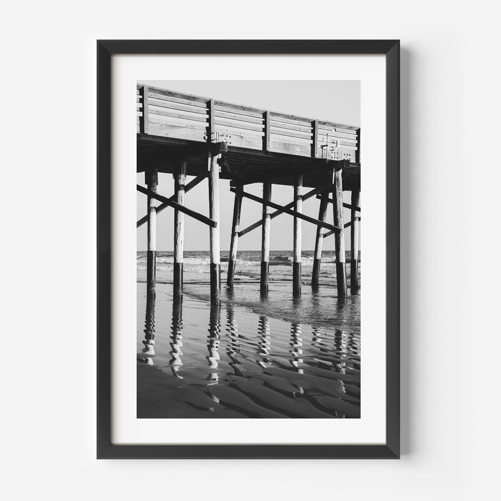 Discover the beauty of Newport Beach with this serene photograph of Newport Jetty - Great for wall art.