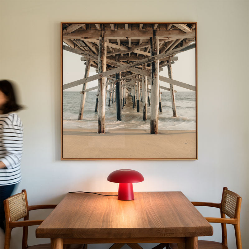Under the Balboa Pier SQ Canvas Art