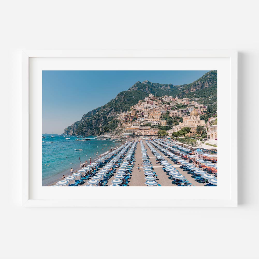 Positano Pioggia Art Print