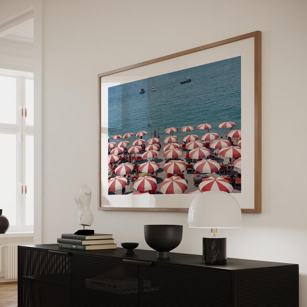 Silver Moon Amalfi Art Print
