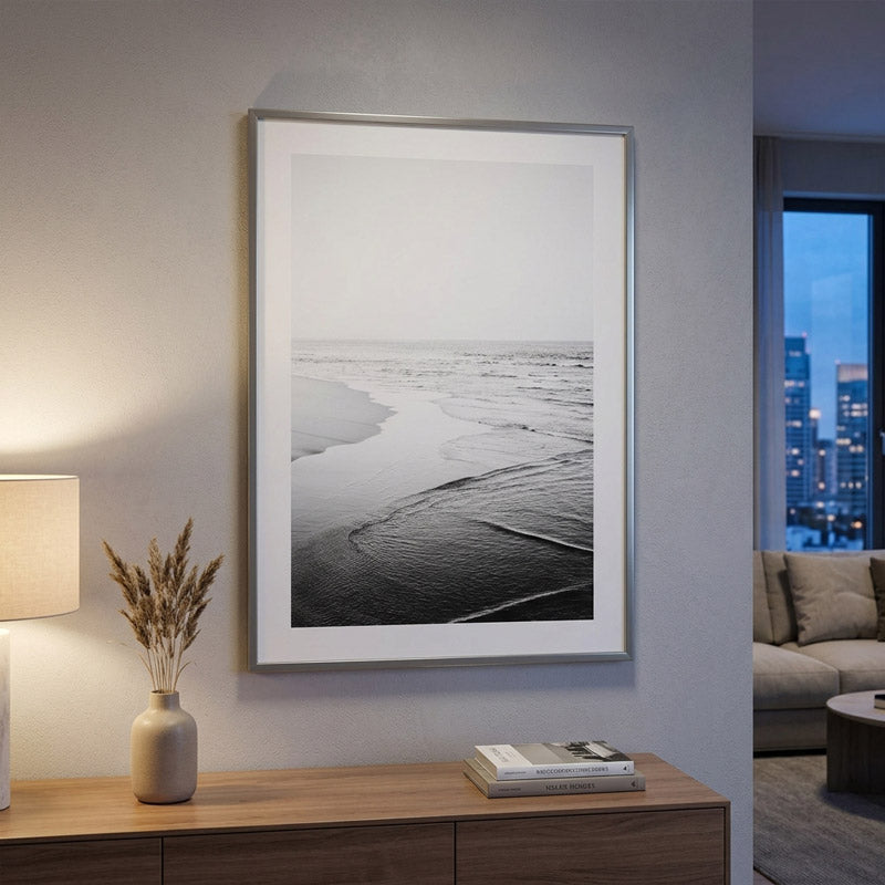 BW Newport Beach Art Print