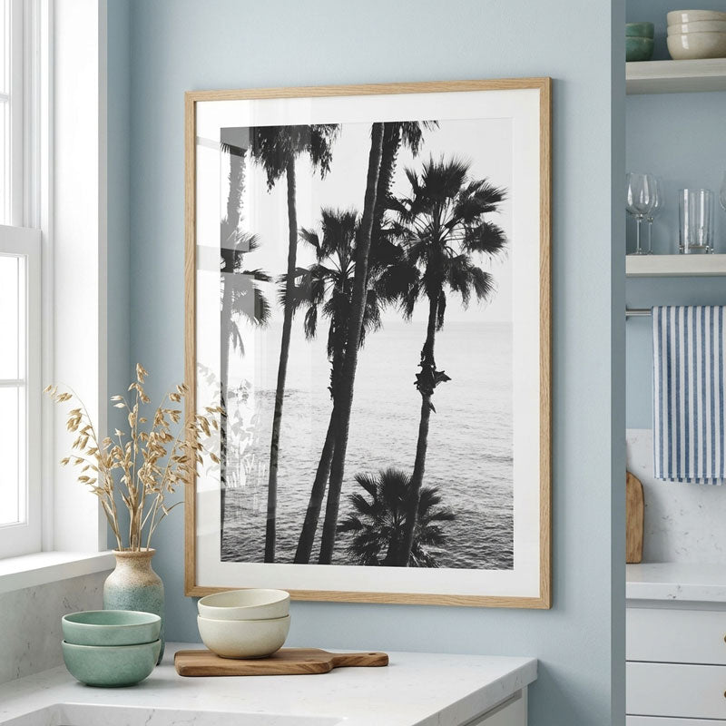 BW Laguna Beach Art Print