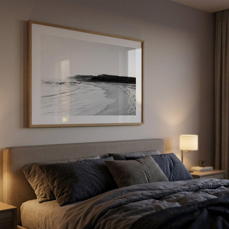 BW Maroubra Beach Art Print