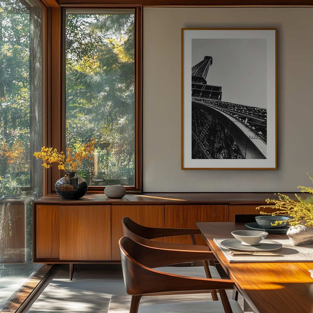 BW Where Steel Meets Sky Art Print