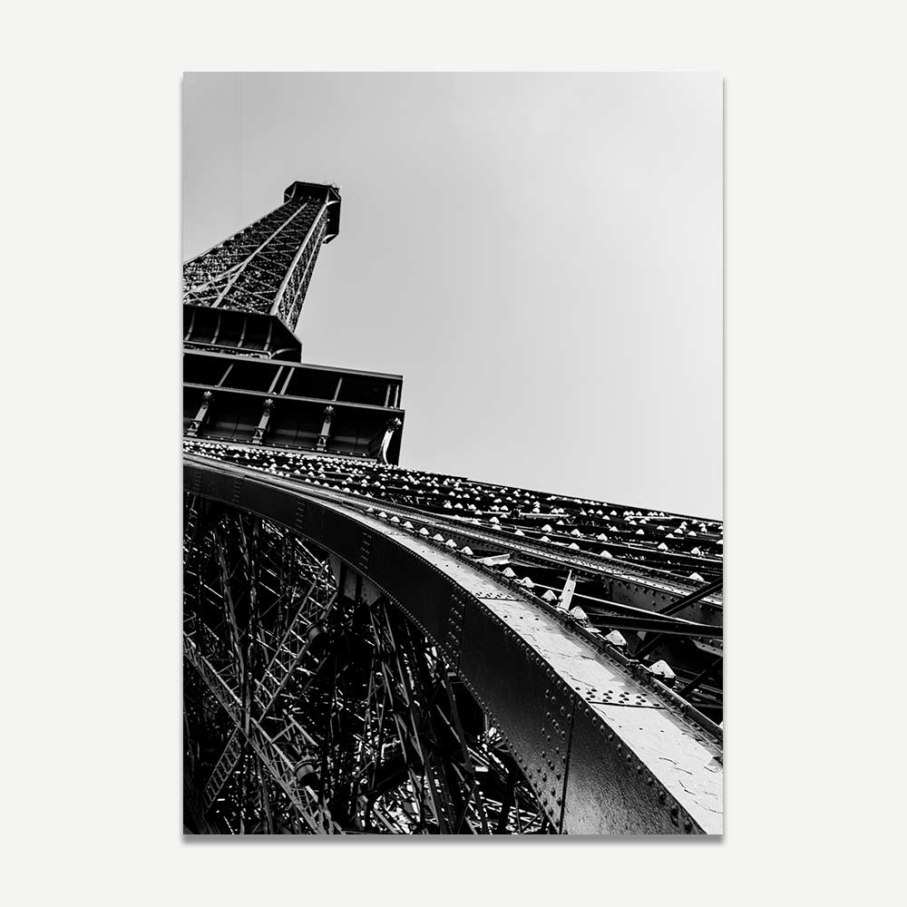 Eiffel Tower black and white print