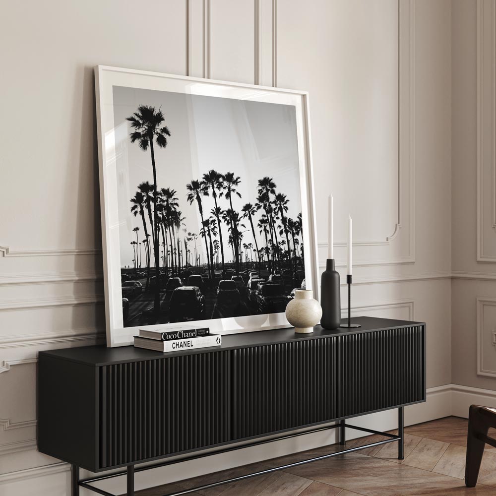 BW Balboa Palms Art Print