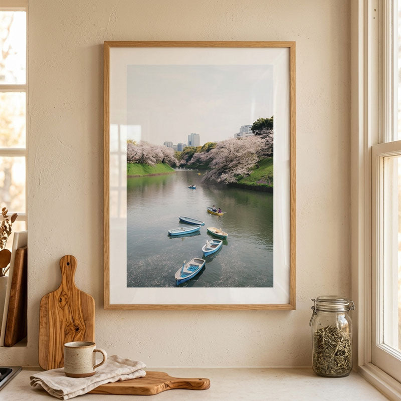 Sakura Drift Art Print