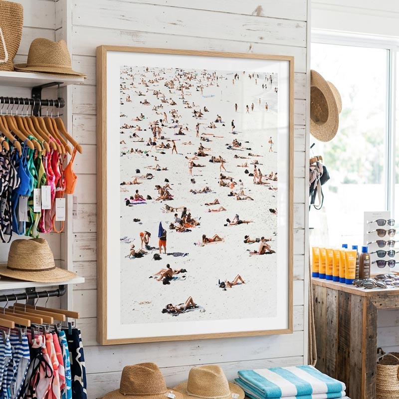 Beach Lovers Art Print
