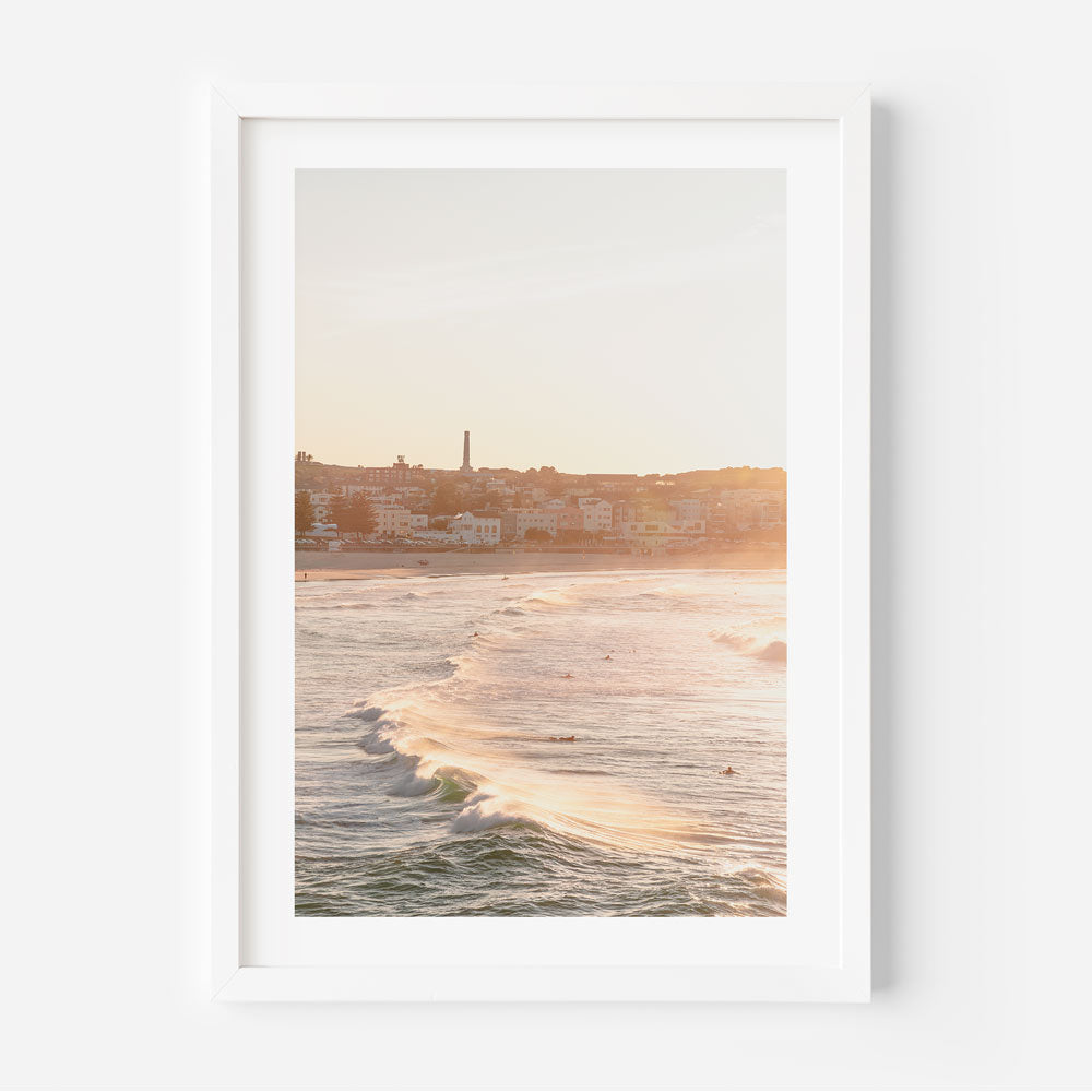 Morning at Bondi Beach: A stunning wall art capturing the serene beauty of Bondi Beach. Perfect for home and office decor.