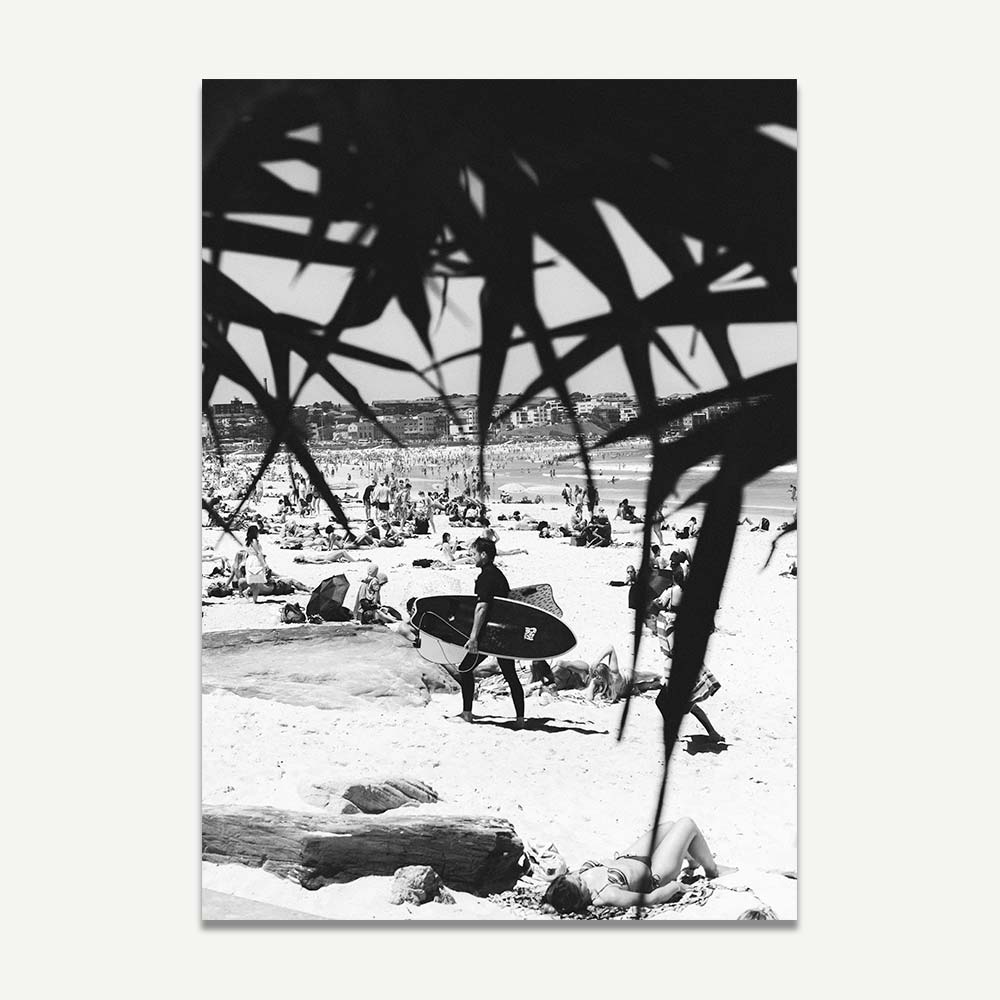 BW Beach Life Art Print