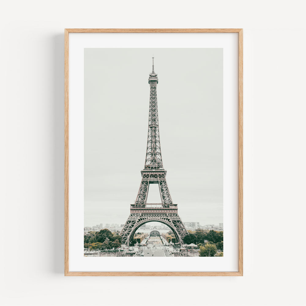 Experience the sophistication of Paris, France, with this fine art print capturing the Eiffel Tower at Bonjour Paris in exquisite detail and elegance.