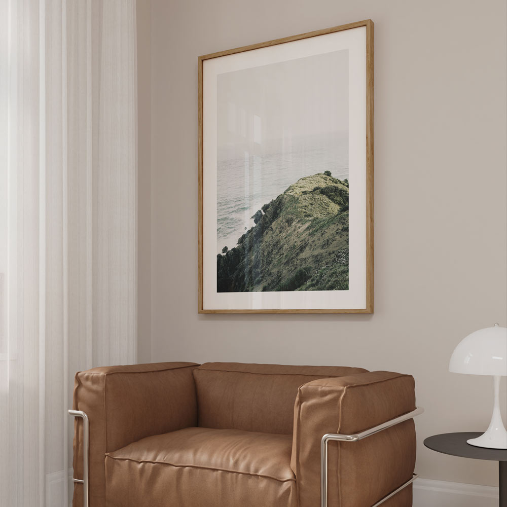 Wall artwork: Adorn your walls with the breathtaking scenery of Cape Byron, Byron Bay, captured in this artwork.