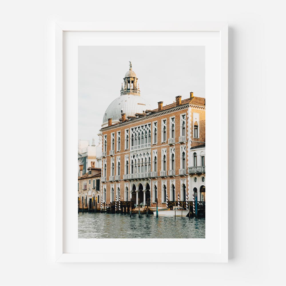 Framed print featuring the elegance of Ca' Foscari in Venice, Italy - Ideal for wall art and home decor.