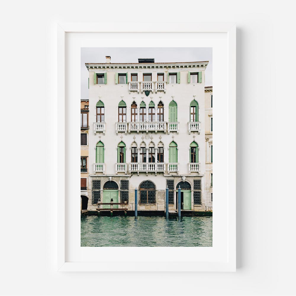 Canvas print showcasing the charm of Casa Verde in Venice, Italy - Perfect for wall art and home decor.