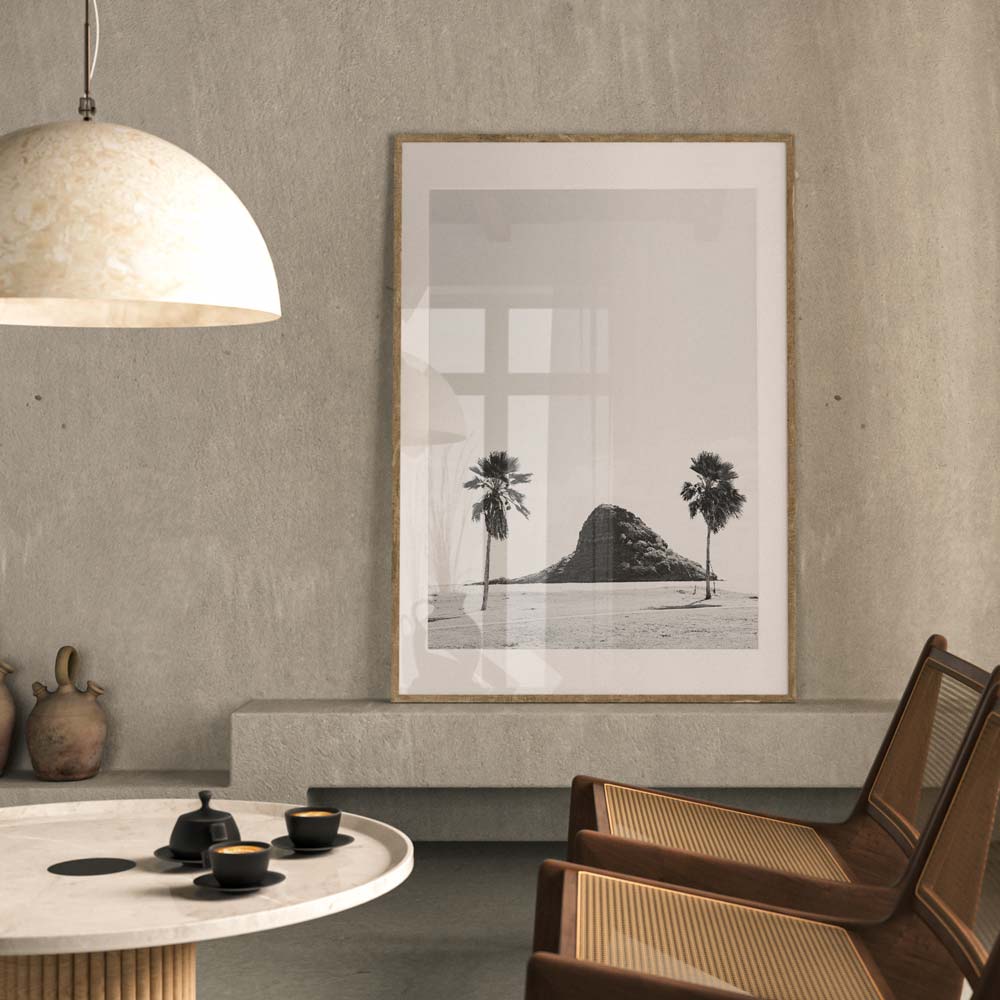 Hawaiian beauty captured in black and white: China Man's Hat, Oʻahu - Ideal for canvas prints and wall decor.