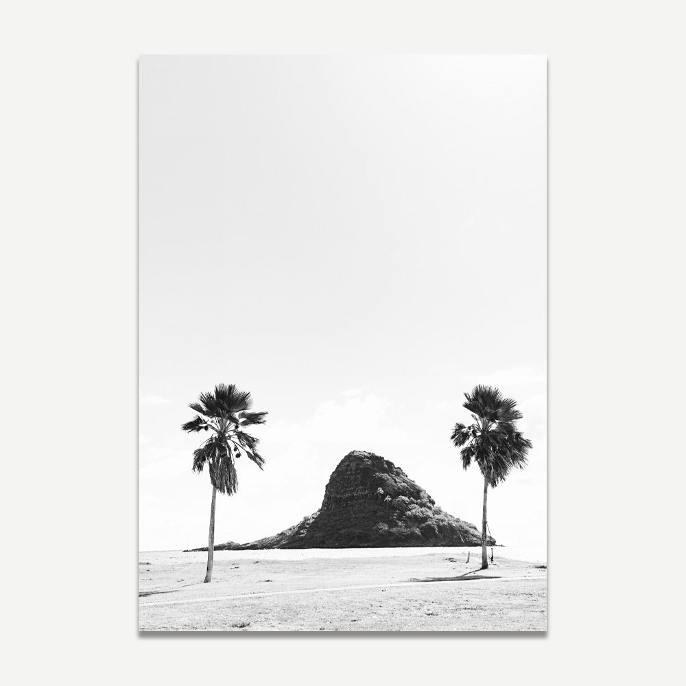 China Man's Hat BW, Oʻahu in Hawaiʻi: A breathtaking addition to your home decor, perfect for wall art and fine arts.