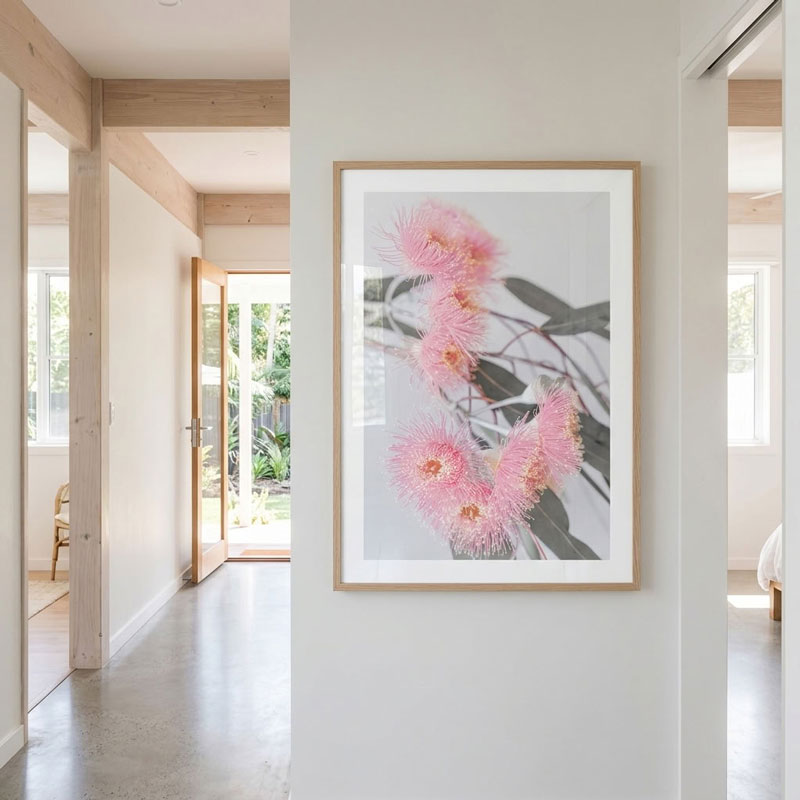 Pink Eucalyptus Flower Art Print