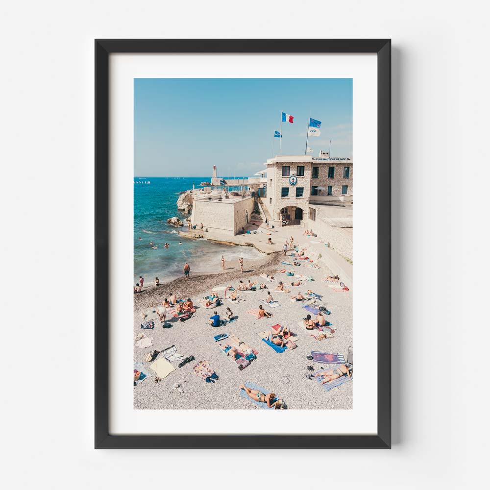 Explore the beauty of Club Nautique De Nice, NICE, CÔTE D'AZUR, FRANCE with this canvas print - perfect for art gallery display