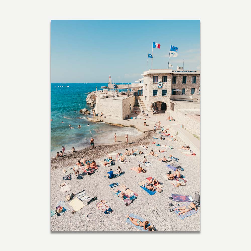 Enhance your home decor with this canvas print of Club Nautique De Nice, NICE, CÔTE D'AZUR, FRANCE - a masterpiece for fine arts aficionados