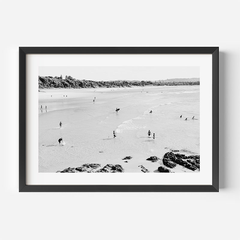 BW Byron Bay Feels Art Print