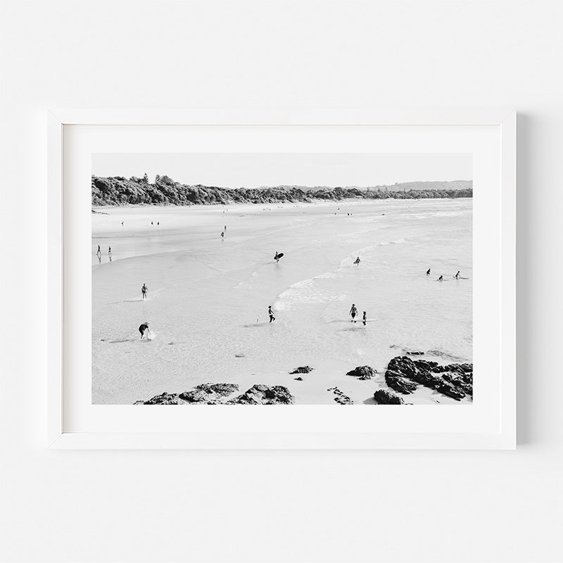 BW Byron Bay Feels Art Print
