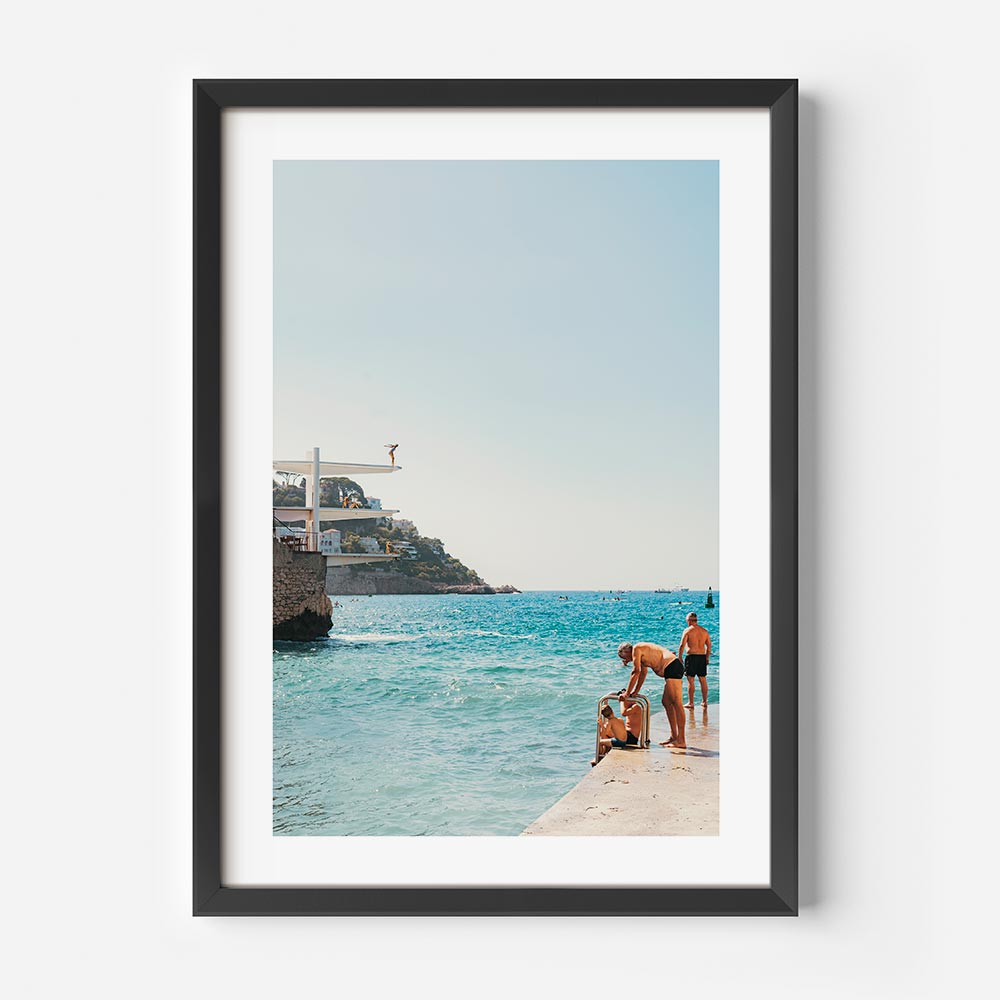 Home decor: Infuse your space with the spirit of "Grand-père" in Nice, France, showcased in this delightful artwork.