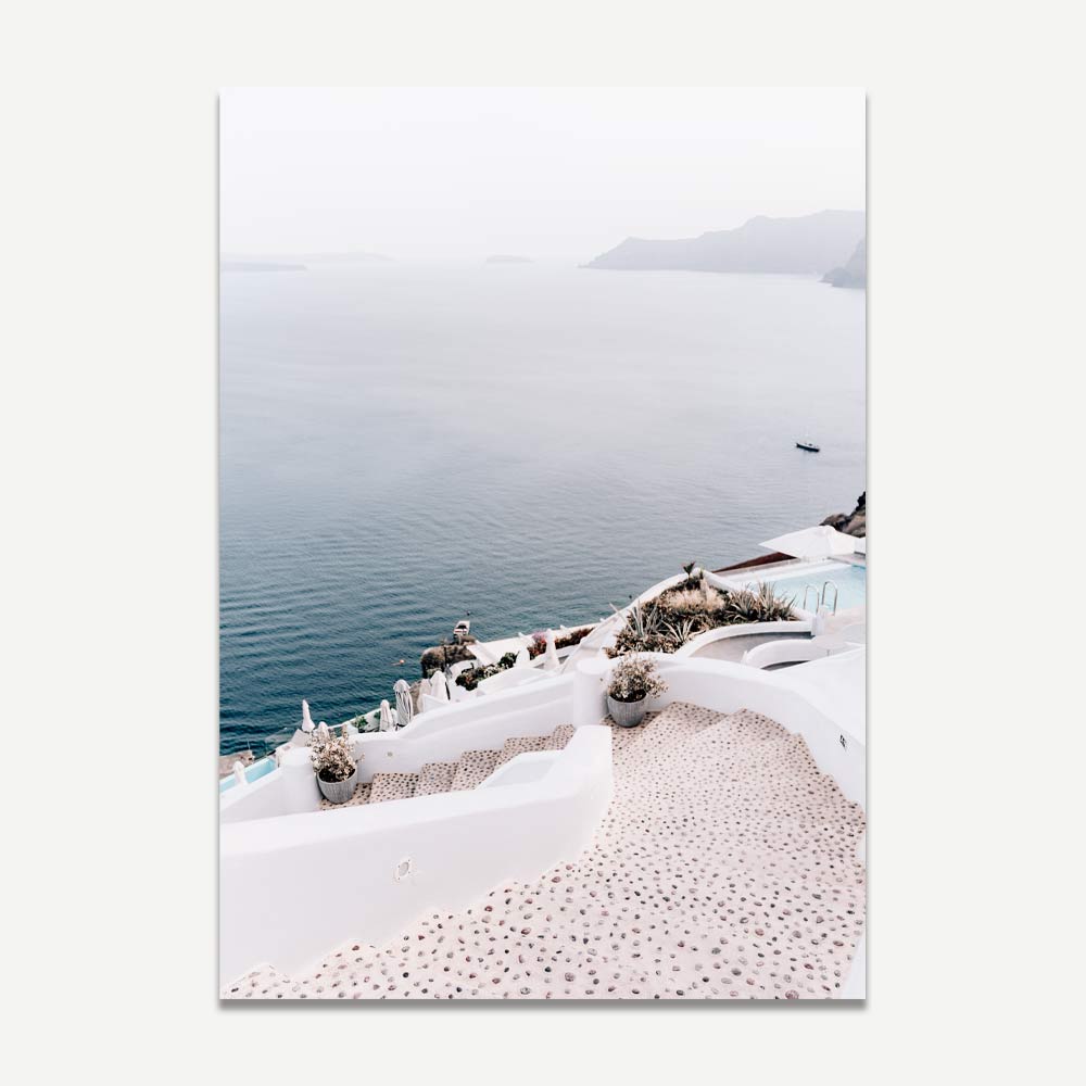 Set of 2 Art Prints - Floral Facades & Stone, Sea and Sky