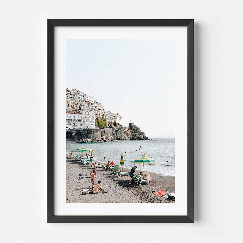 Amalfi Bathers Art Print