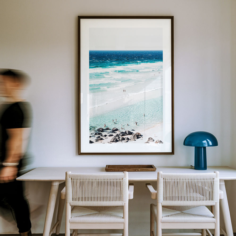 Real photography of Rainbow Bay Beach, Queensland