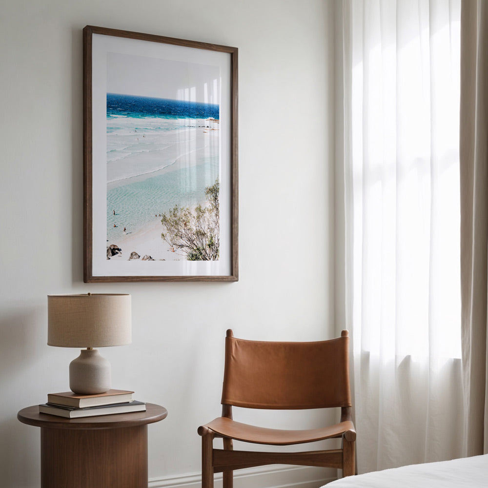 Capture the beauty of Rainbow Bay Beach, Queensland, Australia with this framed wall art.