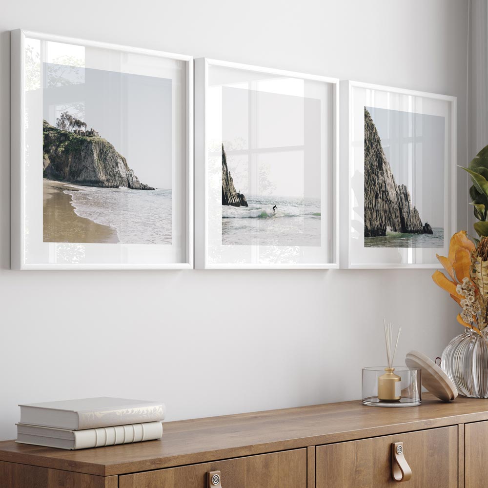 Crystal Cove Surfer Art Print