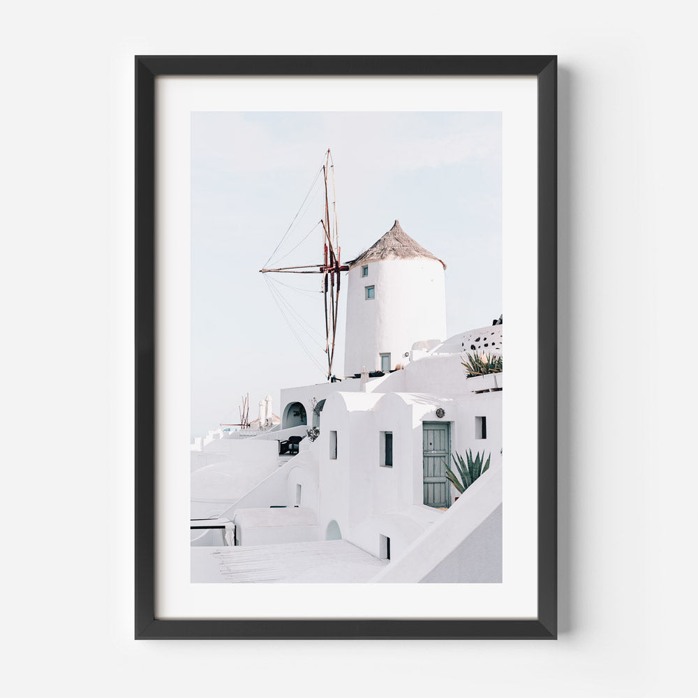 Windmill of Oia Art Print