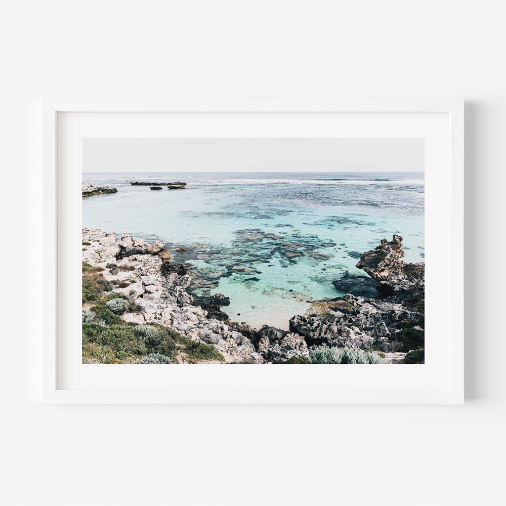 Framed photo Little Salmon Bay ROTTNEST ISLAND - wall artwork - Oblongshop